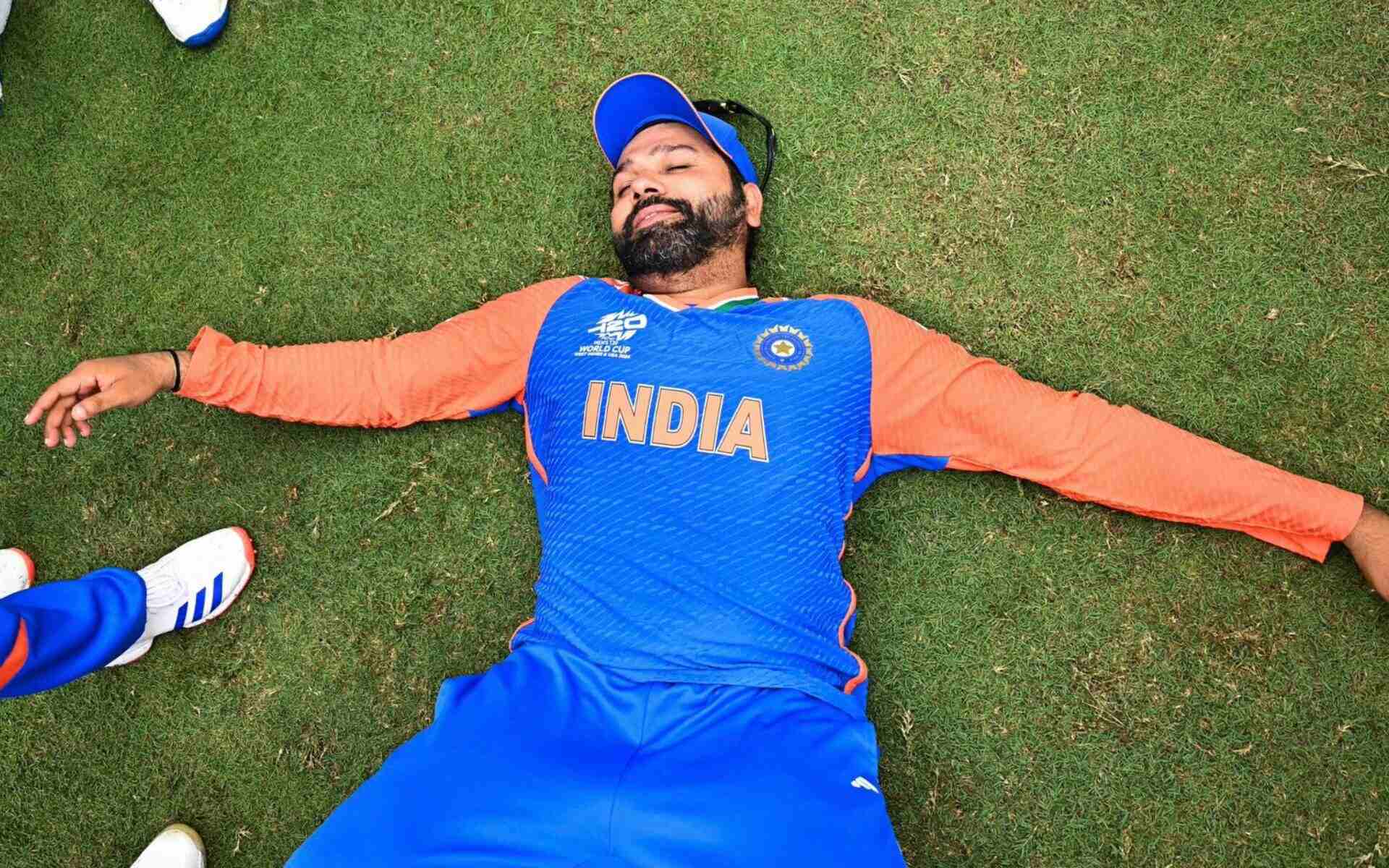 भारत की T20 विश्व कप जीत के बाद रोहित शर्मा [X.com]